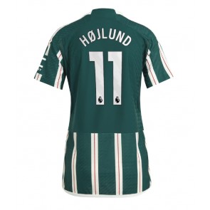 Manchester United Rasmus Hojlund #11 Replica Away Stadium Shirt for Women 2023-24 Short Sleeve